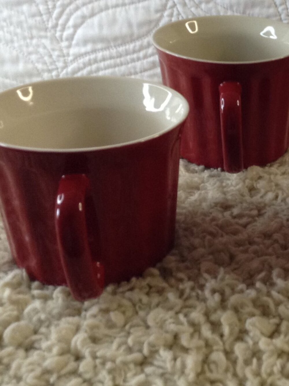 Good Cook 18 oz set (4) Mugs Coffee French Onion Soup Kitchenware Java Ooh La La - Picture 2 of 4